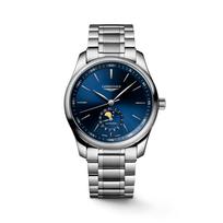 [LONGINES] Master Collection Moonphase Blue Sun-Ray Dial 40mm Stainless Steel Automatic Men's Watch (L2.909.4.92.6)