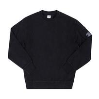 C.p.company Men S lenS Patch SweatShirt 006372g 999 RFCMSS718A 006372G 999 (L) black