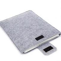 Felt Sleeve Case for MacBook Air/Pro 11/13/15 Inch - Slim Solid Color Protective Cover, Universal Fit for Tablet Storage Bag 13inch white