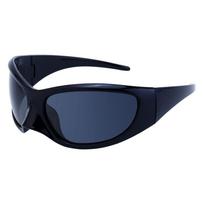 Y2K Fashion Brand Designer Luxury Oversized Cat Eye Sunglasses Women For Men 2024 Vintage Punk Sun Glasses Outdoor Sport Goggles As the photo black