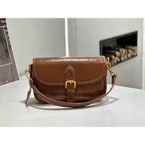 Cowhide Shoulder Women's Bag Versatile Messenger Women's Fashion Simple Generous Practical Solid Color Soft Leather Bag
