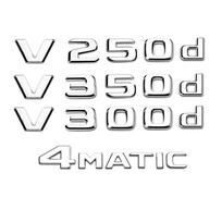Automobilio bagažinės pavadinimo raidės Logotipo emblema Lipdukas Mercedes Benz V Klasės W447 V250d V300d V350d V220d 4MATIC Priedai IZ9 4 MATIC