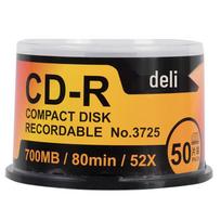 Deli CD-R 3725 Recordable Discs yellow