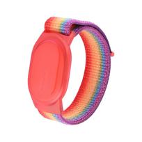 Nylon Braided Wristband Case for Xiaomi Tag Tracker Strap Kids Anti-Scratch Cover for Mi Xiaomi Tag GPS Bracelet Accessories red