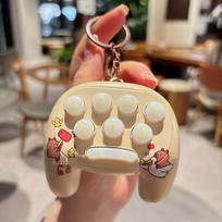 Mini animacinė kapibara  Whack-a-Mole  raktų pakabukas žaidimo pakabukas brown