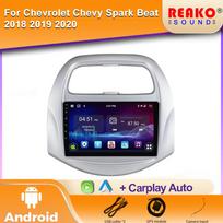 9 colių belaidis Carplay Android Auto automobilinis radijas multimedijos stereo sistema Chevrolet SPARK BEAT 2018 2019 Wifi 4G GPS 2din dvd 4 core 1GB+32GB carplay orange
