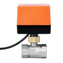 220V Dvilaidis Paprastai Uždarytas Elektrinis Rutulinis Vožtuvas, 1/2  ir 3/4  Mini Nerūdijančio Plieno Dvipusis Vožtuvas AC220V Three-Wire DN20 (3/4")