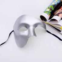 Vintažinė Operos Fantomo Kaukė Retro Stiliaus Cosplay ir Teminiams Renginiams Silver gray
