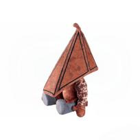 Silent Hill Pyramid Head Plush Keychain Soft Stuffed Doll Red Pyramid Thing Bag Charm Horror Game Fan Gift for Collectors brown