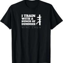 Wing Chun Kung Fu kovos menų medinio manekeno marškinėliai 3XL įvairiaspalvis