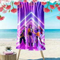 Kpop Demon Hunters Beach Towel, Multi-purpose Beach Towel Perfect for Camping and Beach Vacations 70cmx140cm(27x55inch)