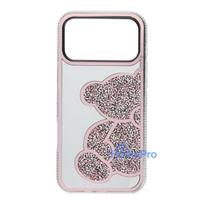 Case for iPhone 17 Pro Max / 18 Pro Max Teddy Bear pink