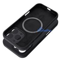 Case for iPhone 16 PRO MAX Silicone 2mm (camera protection) compatible with MagSafe black
