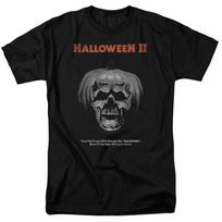 Helovino moliūgo plakatas Siaubo filmo marškinėliai Unisex T-shirt XXL gray