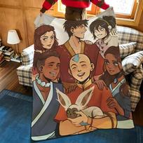 Animation A-Avatar The Last A-Airbender Throw Flannel Cozy Print Blanket, Portable, Durable  Machine Washable cute Cool 75cmx90cm