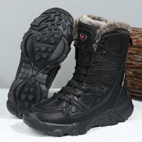 Žieminiai Vandeniui Atsparūs Vyriški Batai Pliušiniai Super Šilti Sniego Vyriški Sportbačiai Ankle Boots Lauko Vyriški Dykumos Botas Hombre 43 juoda