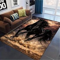 Arklių Kilimas Kilimas Svetainei Miegamajam Namų Sofos Dekoras, Vaikų Žaidimų Neslystanti Grindų Danga 80x120cm( 31x47in)