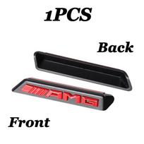 3D AMG Emblem Car Front Grille Badge Decoration ABS Sticker for Mercedes Benz A B R G S Class GLK GLA CLA GLB GLC C200 E200 W204 black