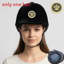Horse Riding Helmet With Adjustable Fit And Tpe Material For Equestrian Enthusiasts Black Round black