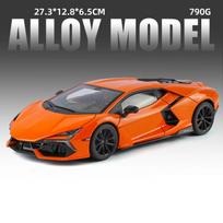 1:18 Revuelto Supercar Alloy Metal Diecast Model Car High Simulation Collectibles Toy Car Sound And Light oranžinė