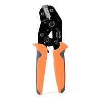 IWISS Precision Simultaneous Crimping Ratchet for Open Barrel Terminals Compatible with and Small Pliers, Type, (0.08-1.0mm²), Ultra-Small Terminals, black