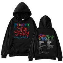 Eminem The Death Of Slim Shady Hoodie Harajuku H XS juoda