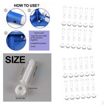 Plastic Pool Joint Pins & Rubber Seals For Metal 24Pcs gray