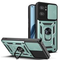 For OPPO Reno7 5G Case OPPO Find X5 lite Cover OPPO Reno 7 Magnetic Ring Holder Armor Phone Case Slide Camera Protect Back Cover OPPO Find X5 Lite black