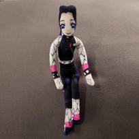 Demon Slayer Akaza Poseable Plush Figure Built-in Wire Plush-Filled Figure Infinite Castle Mugen Train Collector-Worthy Plaything For Animation Fans gray