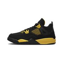 Air Jordan 4 Retro PS Thunder 2023 Vaikų sportbačiai Juodi Turas-Geltoni BQ7669-017 28 black