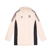 Adidas Real Madrid Jackets Men's Pink/Black Hooded Non Detachable Mode S white