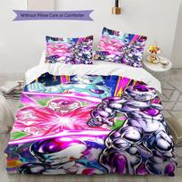 Dragon Ball Majin Buu Duvet Cover Comfortable Soft, Children Bedding Gift Set, Extra Large Various Sizes-HE12 150*200cm/59x79in Single/Twin 3pcs purple