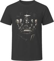 Beethoven Mozart Poker Night Classical Composers Vintage T Shirt 100 gray