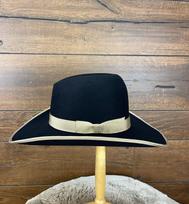 Cowboy Wind Sheep Felt Hat, Solid Color With Decorative Felt Hat juoda