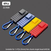 1/4” Hex Shank Screwdriver Bit Holder Portable 10/22 Holes Storage Case Organizer Screw Driver Head Drill Bits Stand Case Tools