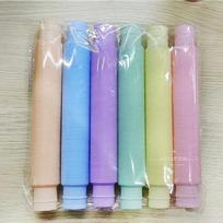 6 Pcs/Pack Pop Tubes Sensory Toys Fidget Pop Tube Stress Relief Decompression Finger Toy Telescopic Tube for Kids Teenager Gifts gray