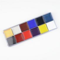 12-Color Body and Face Oil Paint Set for Halloween & Theatrical Performances Standard Size blue