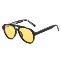 Classic Aviation Sunglasses Men Women Driving Glasses TAC Polarized Shades CP Acetate Quality Metal Core Eyewear geltona