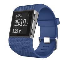 Apyrankė sportui minkštas silikoninis laikrodžio dirželis, skirtas „Fitbit Surge Strap“ laikrodžių juostoms pakeisti išmaniąją apyrankę, naujai atvykus For Fitbit Surge black