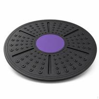 Balance Training Board Textured with Grip Dots NonSlip Stability for Athletes, Balance Board - Purp black