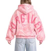 Unisex Hoody su raidžių ir kamufliažo raštu - Žieminis ilgomis rankovėmis megztinis M rožinė