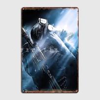 Metro Exodus Metal Sign Cinema Living Room Wall Funny Painting Dcor Tin Sign Poster 20x30cm（7.8x11.8inch） gray