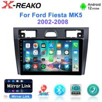 For Ford Fiesta Mk VI 5 Mk5 2002 - 2008 Android 12.0 Car Radio Multimedia GPS Navigation Player Stereo Carplay 2 Din DVD Carplay 2+64 blue