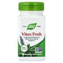 Nature's Way Vitex Fruit 400mg Vegetarian Capsules, 100 Count