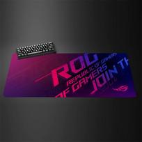 Asus Rog Mause Pad Anime Mouse Mats Gaming Computer Desk Mat Mouse Carpet Pc Accessories Gamer Mouse Pad Speed Rubber Mat 30x80x0.2cm blue