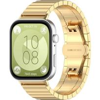 Steel Bracelet for Huawei Watch Fit 4 / 4 Pro / 3, Gold beige