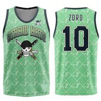 2026 Summer One Piece Zoro Retro Cosplay Vest Men's Oversize 3D Printed Sleeveless T-shirt Family Unisex Children Sports Shirt 2XL white