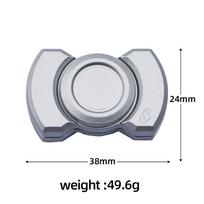 3-In-1 Alloy Skeleton Ghost Fidget Spinner Slider Sound Coin Portable Edc Stress Relief Toy For Adults white