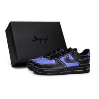Nike Air Force 1 07 Special Shoe Box Slip Resistant Abrasion Resistant Slip Resistant Abrasion Resistant Low top CW2288-001(Team80-S-BOX) 44.5 black