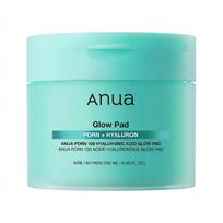 Anua PDRN 100 Hyaluronic Acid Glow Toner Pads Hydrating Skin Care 60 Pads 180ml blue